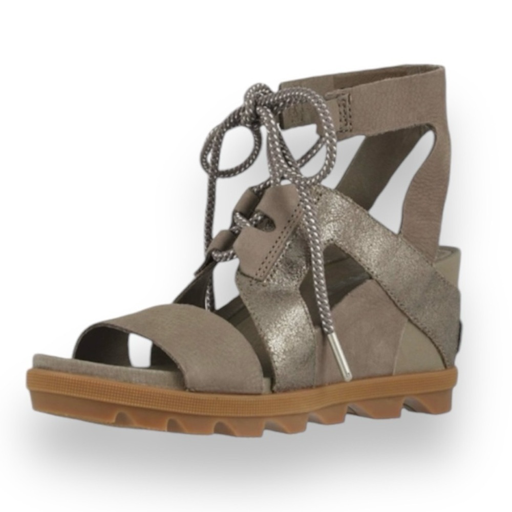 SOREL Joanie II Ankle Lace Ash Brown womens size 9.5